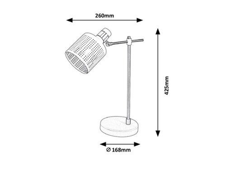 Lampa stołowa Rabalux Alberta 5090 złoty