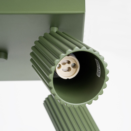 Sollux Lighting Plafon KARBON 4 zielony oliwkowy SL.1621