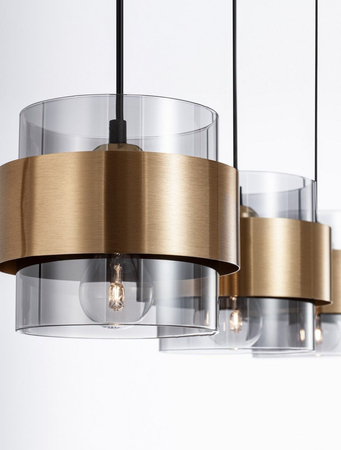 Lampa wisząca Luces Exclusivas VIEJA czarny/złoty LE42625