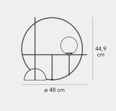 Lampa stołowa Fontana Arte F440105500NBWL Setareh