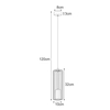 Lampa wisząca GABIA Kaja K-4935 czarny/złoty