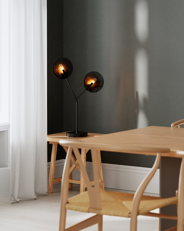 Lampa stołowa By Rydens Turno 4002610-4002 matowy czarny