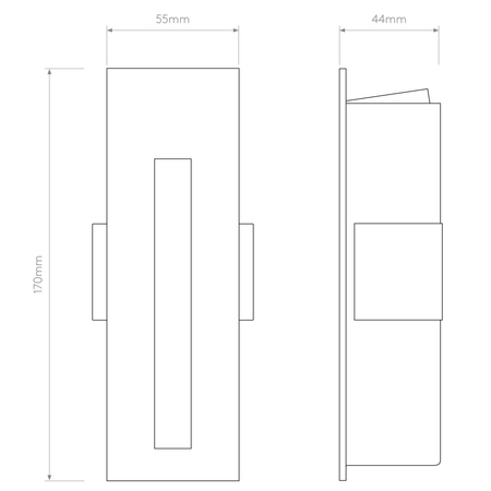 Oczko Astro Borgo 55 LED 3000K 1212001 Matowy Biały