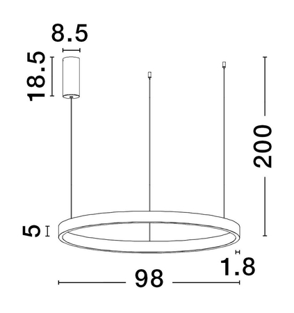 Lampa wisząca Luces Exclusivas BARI - biały mat LE43257