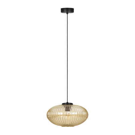 Lampa wisząca Kaja DROP K-5673 bursztynowy, czarny