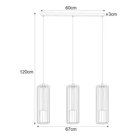Lampa wisząca FALCON Kaja K-4931 czarny