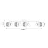 Lampa sufitowa COPA Zuma Line R5022003-4TU2 czarny/złoty