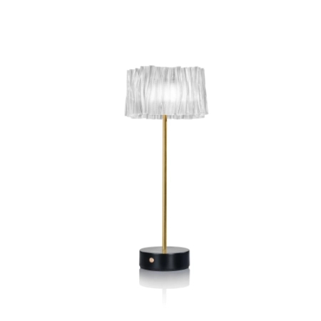 Lampa stołowa Slamp ACCORDÉON - PRISMA/WHITE ACRT000PRW000BT000EU biały