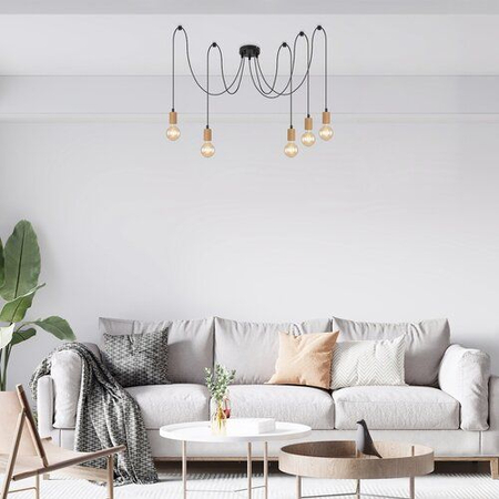 Lampa wisząca Rabalux Dollien 72075 czarny matowy