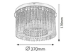 Lampa sufitowa Rabalux Danielle 2449 chrom
