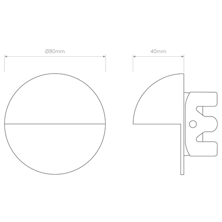 Kinkiet zewnętrzny Astro Tivola LED 1338001 Czarny z Teksturą