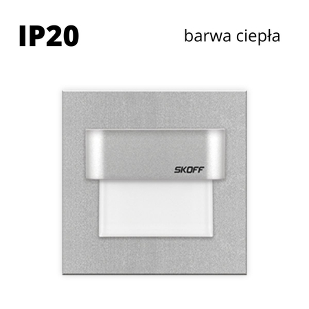 Oprawa schodowa led Skoff Tango Alu Biała ciepła IP20