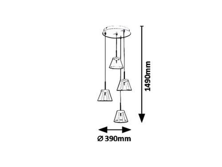 Lampa wisząca Rabalux Aviana 5032 biały