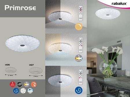 Lampa sufitowa Rabalux Primrose 1427 biały