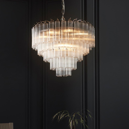 Lampa wisząca Endon Lighting Toulouse 104090 nikiel