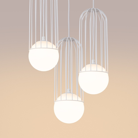 Sollux Lighting Lampa wisząca BRINA 3P biała SL.1335