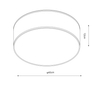 Lampa sufitowa Zuma Line CL12029-D40-WH CLARA