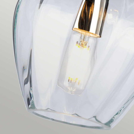 Lampa wisząca Elstead Lighting Tiber szary TIBER-P-CLEAR