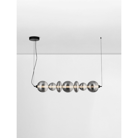 Lampa wisząca Luces Exclusivas LE44223 czarny, szary i odcienie szarości