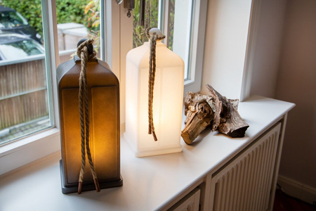 Latarnia LED Lampa zewnętrzna ogrodowa 2700K Biała ciepła 45cm 42499W biały