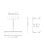 Lampa wisząca Umage 2432 Asteria Mini nuance rose
