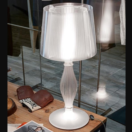 Lampa stołowa Slamp LIZA - PRISMA M LIZTM00PRS000RE000EU przezroczysty