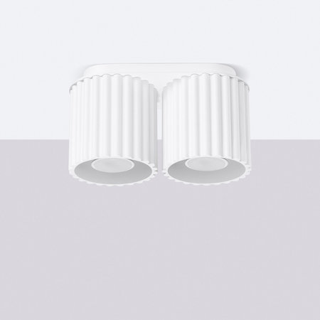 Sollux Lighting Plafon AURA 2 biały GU10 SL.1780