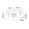 Sollux Lighting Plafon OCULARE 4L biały SL.0441