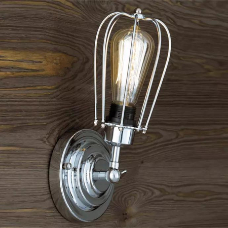 Kopenhagen Loft Chrom Kinkiet