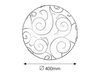 Lampa sufitowa Rabalux Harmony Lux 3853 klips chromowy