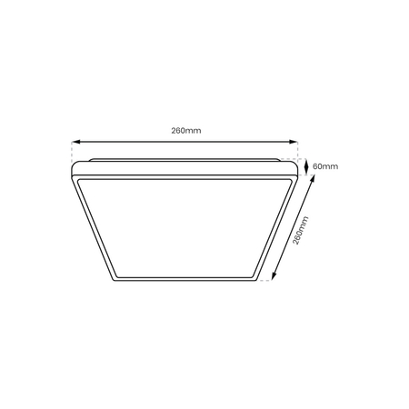 Milagro Plafon DABAR 11W LED IP44 ML0252 BIAŁY