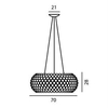 Lampa wisząca Foscarini 138017-52 Caboche grande