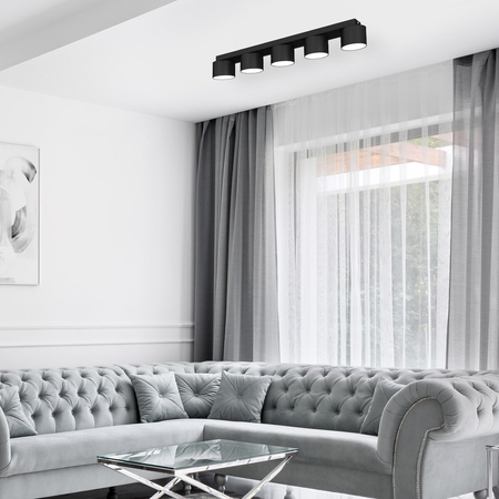 Milagro Lampa sufitowa DIXIE Black 5xGX53 MLP7547 CZARNY