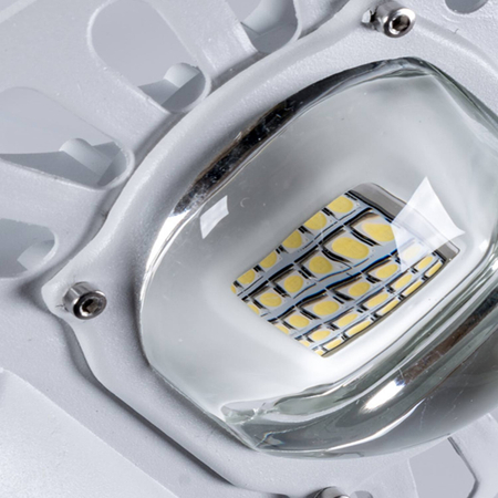 Oprawa uliczna LED Bridgelux 30W MeanWell driver IP65 aluminiowa biała obudowa CW