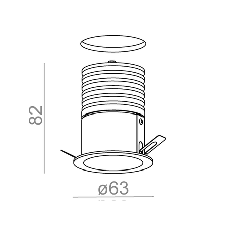 Oprawa podtynkowa AQForm 37987-M930-S1-00-13 HOLLOW mini LED Biały struktura