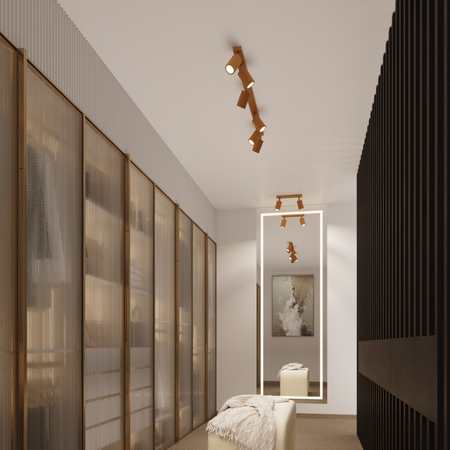 Sollux Lighting Plafon KARBON 60 złoty SL.1553