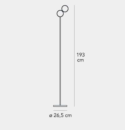 Lampa podłogowa LED Fontana Arte F437930150BSWL Optunia