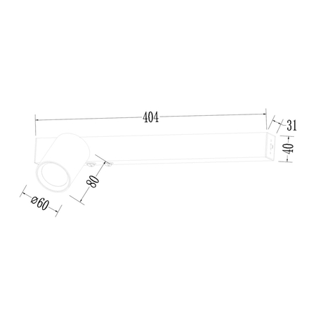 Milagro Kinkiet Magnet 9W+1xGU10 3000/4000K Czarny Lewy ML1127 CZARNY