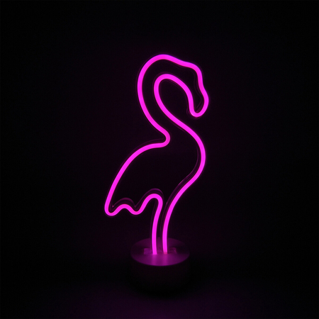 Lampa stołowa Zuma Line FM-NB23 NEON FLAMINGO LED