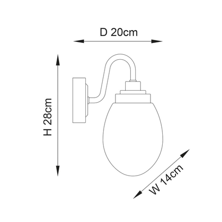 Kinkiet Endon Lighting Hampton 76304 chrom