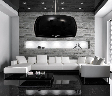 Lampa wisząca Lumina Deco LDP-6018-500-BK Stilio D50