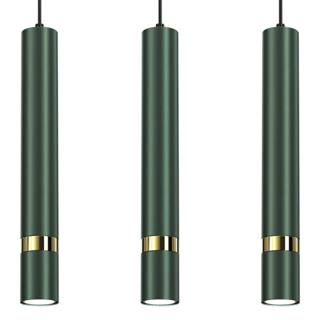 Milagro Lampa wisząca JOKER GREEN/GOLD 3xGU10 MLP7721 ZIELONY / ZŁOTY