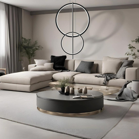 Lampa wisząca Linea No.5 60/40cm czarna 4k