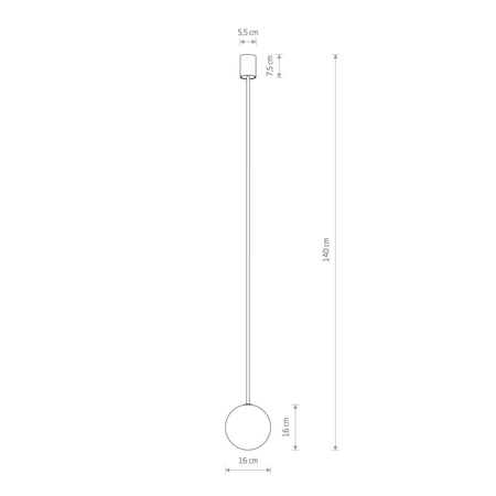 Lampa wisząca KIER L Nowodvorski 10310 czarny