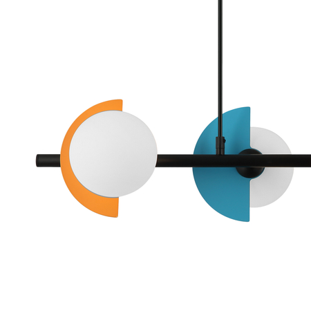 Lampa wisząca Italux Nauti PND-37482-4-MLTI Niebieski, pomarańczowy, różowy