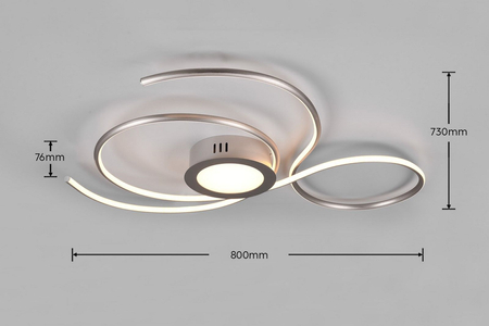 Lampa sufitowa Trio 623419207 srebrny
