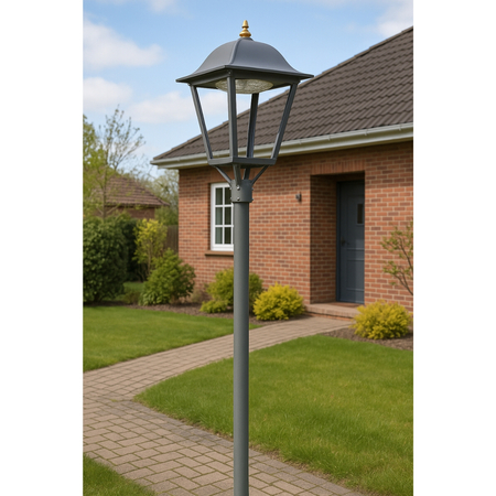 Lampa parkowa LED Greenie Avenue 40W 140lm/W 4000K szara