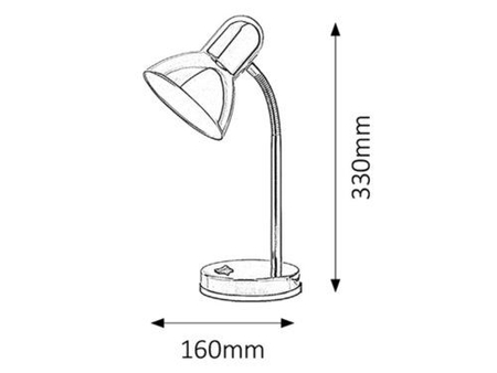 Lampa stołowa Rabalux Clark 4255 chrom