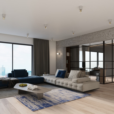 Sollux Lighting Plafon SALGADO beton SL.0678