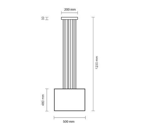 Lampa wisząca IHI 9042/E27/CZ/CZ Shilo